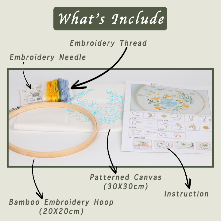 Oveallgo™ Floral Embroidery Starter Kit