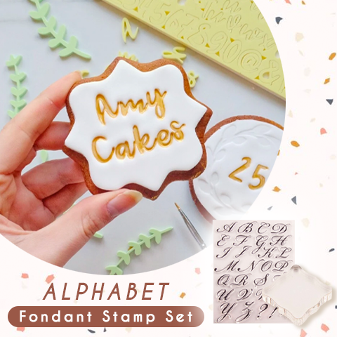 Oveallgo™ EASYCake Alphabet Fondant Stamp Set