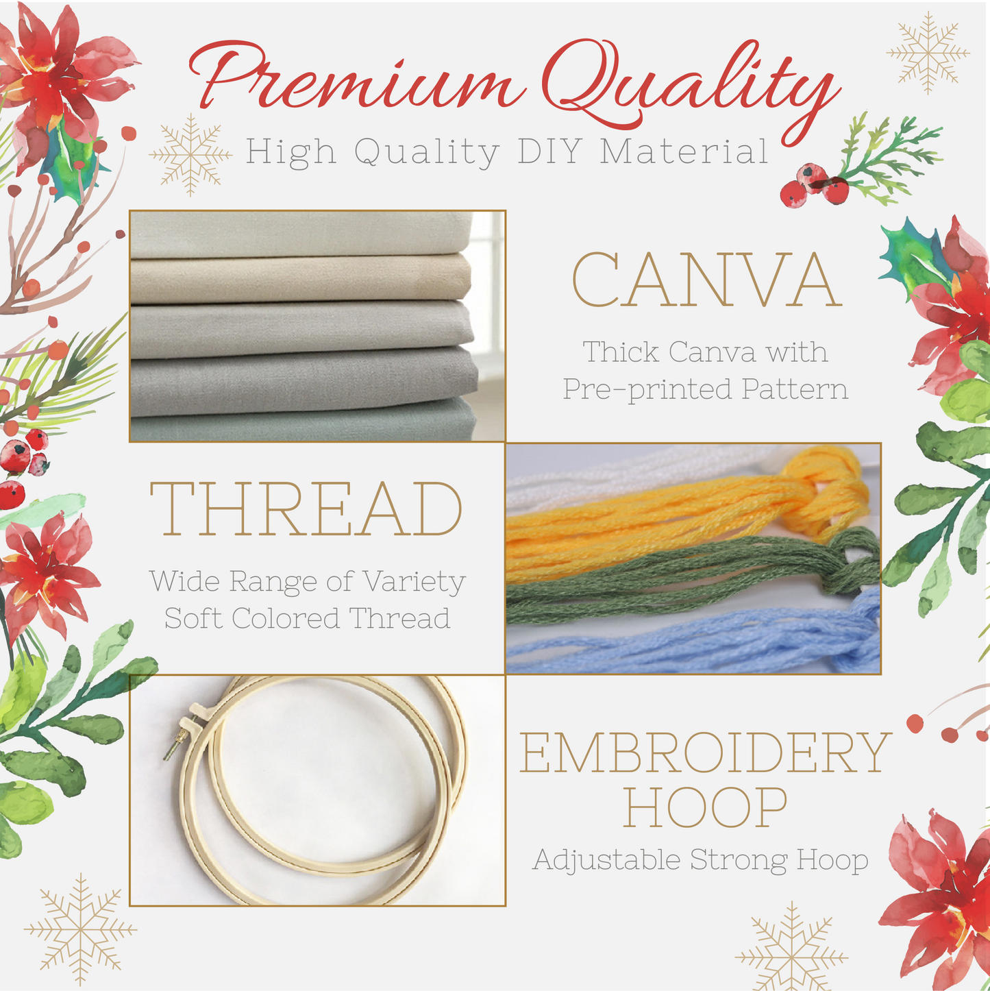 Christmas Embroidery DIY Starter Kit